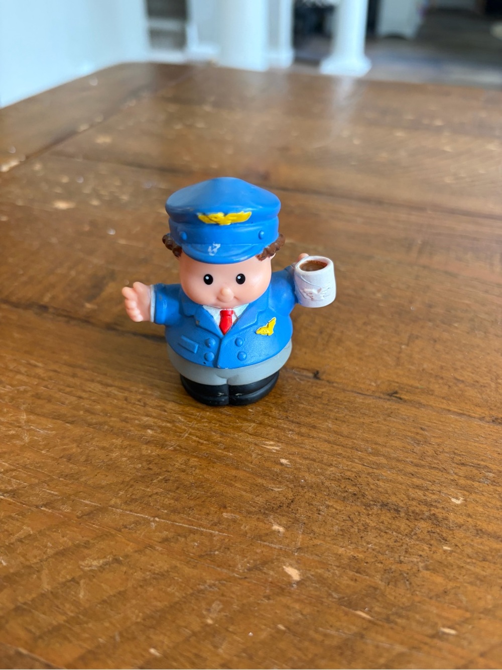 Fisher Price Little People airplane pilot as is